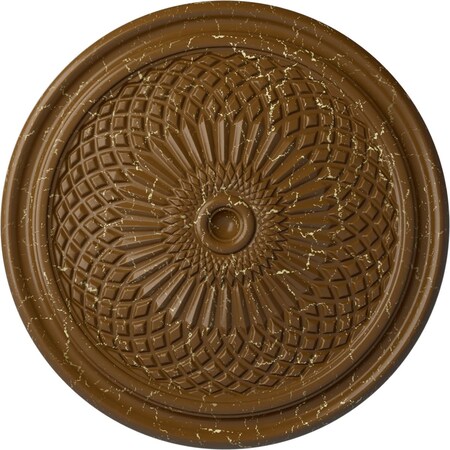 Ekena Millwork Trinity Ceiling Medallion (Fits Canopies up to 3"), 22"OD x 1 3/4"P, Smokey Topaz Crackle CM22TNSTC